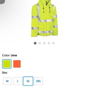 High-Visibility Lime Raincoat for Men